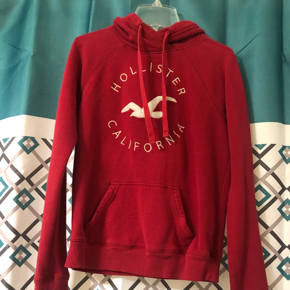 Red American eagle hoodie